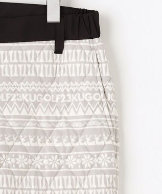 23区GOLF 【MEN】ノルディック柄 キルティング パンツ ライトグレー系5