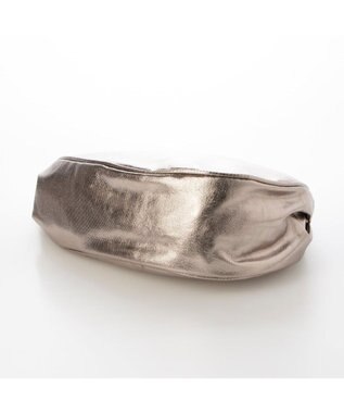 UNBILLION カシュカシュ cachecache / アシンメトリーメタリックショルダーバッグ ダークシルバー