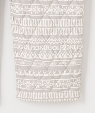 23区GOLF 【MEN】ノルディック柄 キルティング パンツ ライトグレー系5