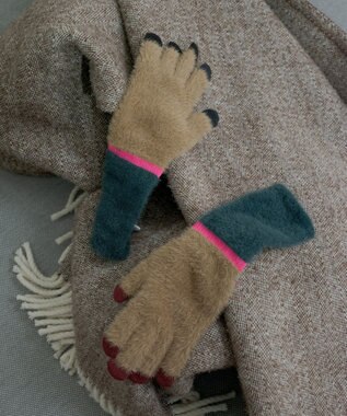 TRICOTE シャギーグローブ 87BROWN