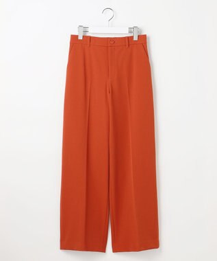 自由区 L 【19号サイズまで展開・カタログ掲載】TRギャバ裏起毛ワイド パンツ オレンジ