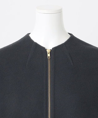 23区 【エステータ】ブラッシュドラムズウール ブルゾン スレートグレー系