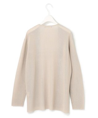 ICB L 【WEB限定カラーあり・洗える】コットンアセテートカーディガン ベージュ系