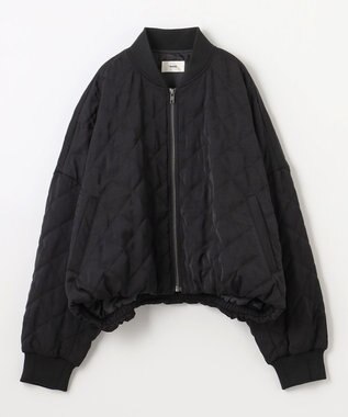 NAVE 【ReNAVE・軽量/手洗い可】ライトキルティングブルゾン ブラック系