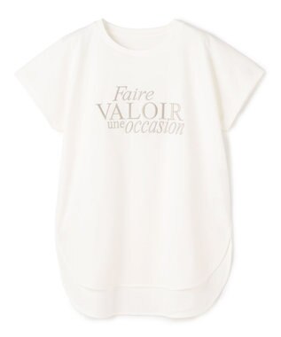 UNFILO BEAUTY FORM-T cotton ロゴ フレンチスリーブ Tシャツ