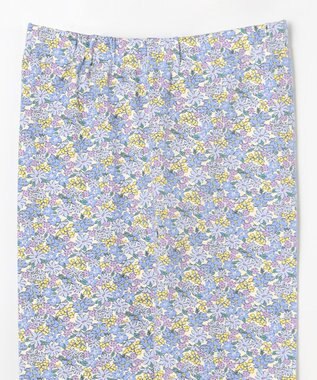 ANY KIDS 総柄プリント レギンス サックスブルー×花柄