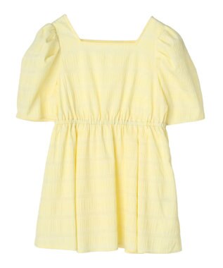 earth music&ecology スクエアネックチュニック Yellow