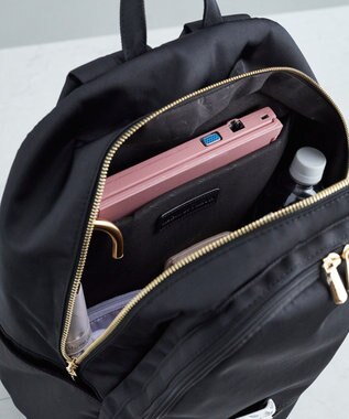 Maison de FLEUR 撥水加工ポケットリボンリュック Black