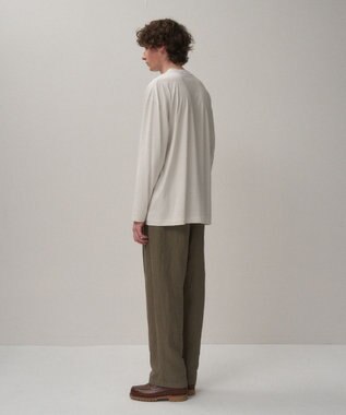 ATON SUVIN60/2 | オーバーサイズ L/S Tシャツ - UNISEX WARM WHITE