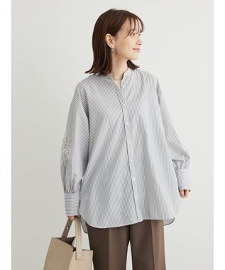 Green Parks 袖刺繍シャツチュニック