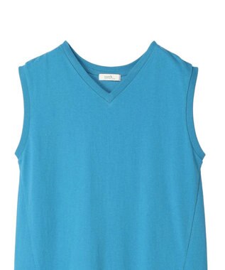 earth music&ecology Ｖネックマーメイドラインワンピース Blue