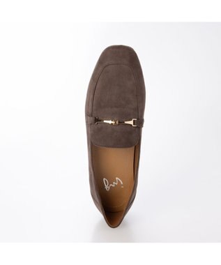 ing <ing>スクエアトゥビットローファー オークスエード