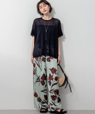 23区 【VERY・Oggi掲載】コンビカラー オーバル イヤリング ゴールド系