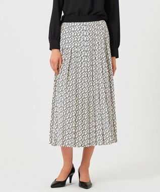 BEIGE， MONT THABOR / ロゴスカート Ecru×Black