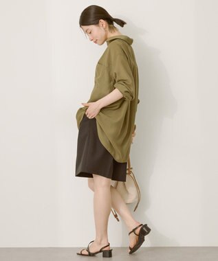 AMERICAN HOLIC シアーボイルオーバーシルエットシャツ Ivory