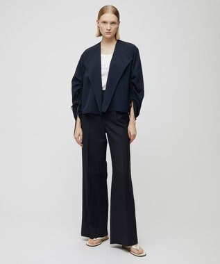 BEIGE， ZINNIA / ノーカラーブルゾン Navy