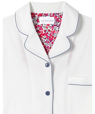 une nana cool 【綿100％】フライスパジャマ　ＭＡＤＥ　ＷＩＴＨ　ＬＩＢＥＲＴＹ　ＦＡＢＲＩＣ WH