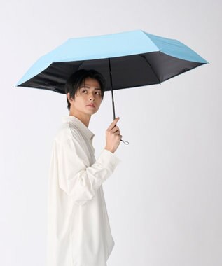 MOONBAT 【遮光100％/超軽量/耐久性】マジで軽い傘 晴雨兼用 折りたたみ日傘 マジカルテックプロテクション Tough W rib 55cm ペールスカイ