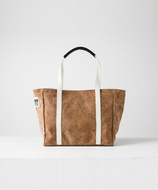 YUSHI Enjoy life - TOTE (S) 帆布トートバッグ キャメル