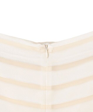 BEIGE， HAUYNITE / ボーダーシアー ボートネックブラウス Ecru