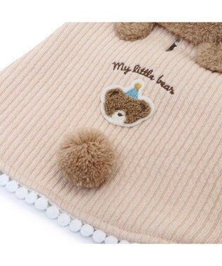 PET PARADISE ペットパラダイス くまちゃん お手軽 ポンチョ 小型犬 ベージュ