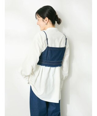 CRAFT STANDARD BOUTIQUE デニム２ＷＡＹキャミビスチェ Indigo