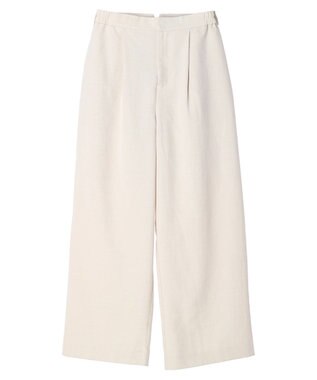 earth music&ecology タックワイドパンツ Ivory