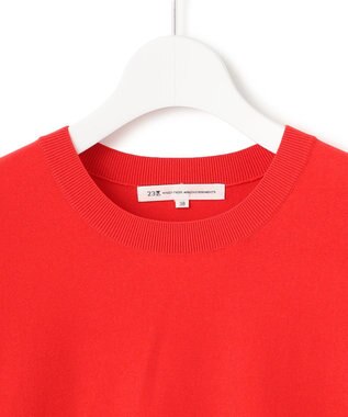 23区 S 【洗える】レーヨンポリエステルストレッチ ドルマン ニット オレンジ系