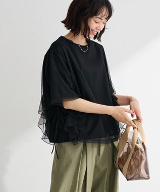 Green Parks ＳＥＴ２点チュール＋半袖ＴＥＥ Black