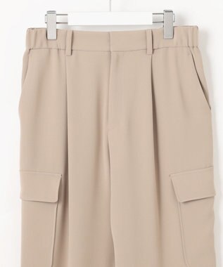 自由区 【洗える】ダブルクロスカーゴ パンツ モカ