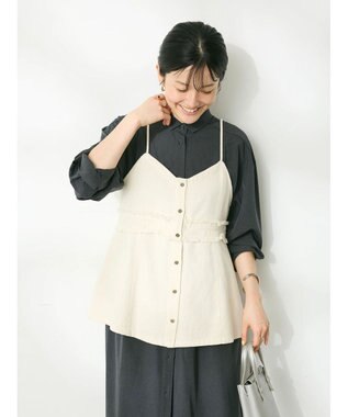 CRAFT STANDARD BOUTIQUE デニム２ＷＡＹキャミビスチェ Natural