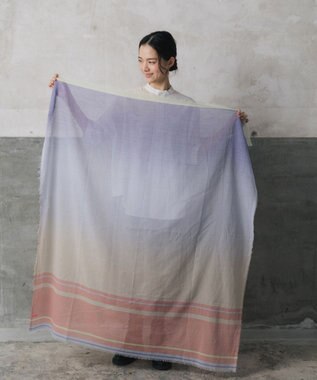 POLS 播州織 極細コットンストール パープル