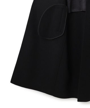 23区 S 【滝沢眞規子さん着用/VERY掲載】MANTECOPureリバー フード ロングコート ブラック系