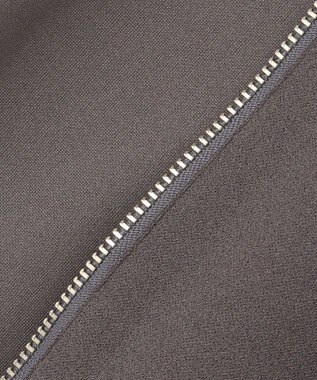 J.PRESS LADIES ジョーゼットジャージー タックスリーブ ブルゾン グレー系