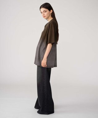 WEGO 【ユニセックス着用ITEM/MLサイズ展開】グラデーションワンポイントT（SS） ブラウンその他