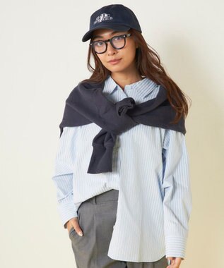 OP／FILA 【ocean pacific】デイリーオーバーサイズシャツ/UVカット ブルー