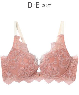 AMPHI ブラジャー 谷間メイク 脇高設計 細身え効果 Gカップまで対応 大きいサイズ 【Glama-Rich グラマリッチ 脇スッキリタイプ】ブラ BYJ603 アンフィ／ワコール