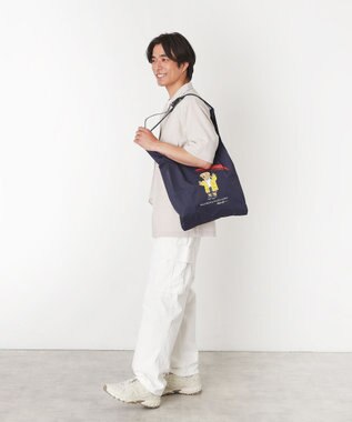 MOONBAT 【2WAY/撥水】POLO RALPH LAUREN レインベア ベルト付きレインバッグ ネイビーブルー