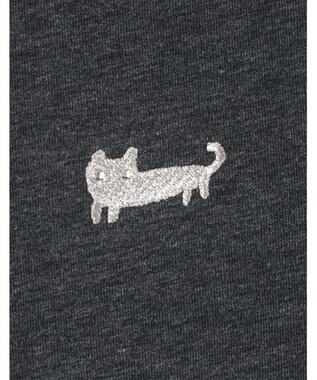 tsumori chisato SLEEP ツモリチサト ワンピース 綿混ベア天竺素材(本体) 1分袖 半袖 ロング丈 レディース UNT125/ワコール ブラック