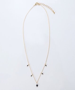 Phoebe <オンワード限定セット>カラージェムステーションワンポイントネックレス×2ラインテクスチャーワイドカフバングル ゴールド