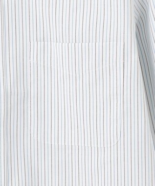 J.PRESS MEN 【WEB・一部店舗限定】ターコイズストライプシャツ/B.D. ターコイズブルー系1