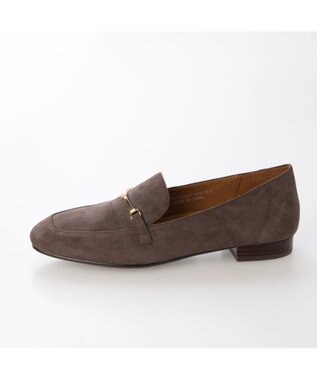 ing <ing>スクエアトゥビットローファー オークスエード