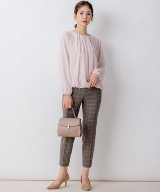 組曲 ドビーシフォン ニュアンスタック ブラウス ローズ系