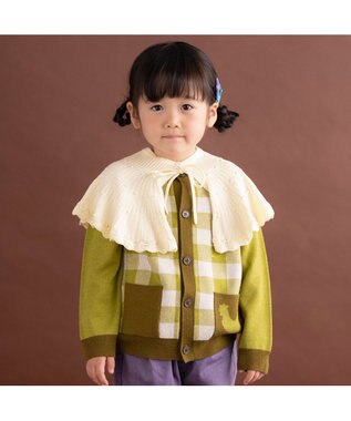 ami amie レース風付け衿　親子兼用OK オフ