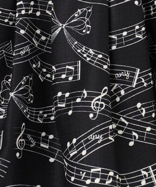ANY KIDS メロディスカート ブラック×音符