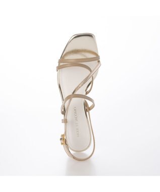 MODE ET JACOMO <MODE ET JACOMO>アシンメトリーストラップサンダル ベージュコンビ