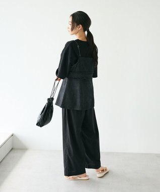 CRAFT STANDARD BOUTIQUE デニム２ＷＡＹキャミビスチェ Black