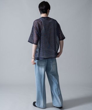 WEGO 【2点SET】メッシュパターンアンサンブルPOシャツ（SS） 柄2