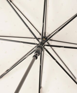 MOONBAT 【耐風】LANVIN en Bleu 長傘 サテンプリントリボン ベージュ