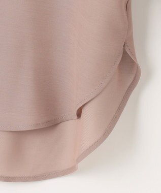 ANY SIS 【美人百花6月号掲載】2SETシアーシャツ×ワンピース セット モカピンク×モカピンク